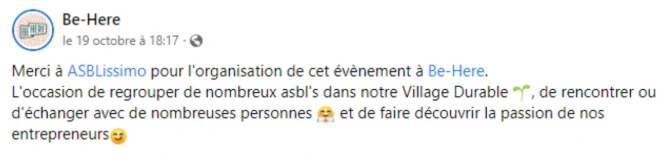 avis positif sur le salon